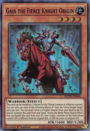 Gaia the Fierce Knight Origin [ROTD-EN000] Super Rare - Trinity Hobby