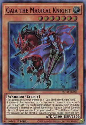 Gaia the Magical Knight [ROTD-EN001] Super Rare - Trinity Hobby