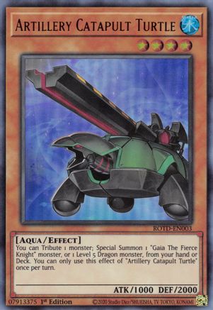 Artillery Catapult Turtle [ROTD-EN003] Ultra Rare - Trinity Hobby