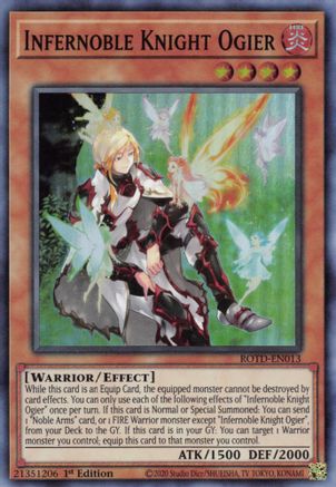 Infernoble Knight Ogier [ROTD-EN013] Super Rare - Trinity Hobby