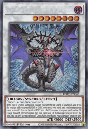 Chaos Ruler, the Chaotic Magical Dragon [ROTD-EN043] Secret Rare - Trinity Hobby