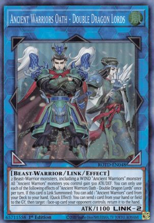 Ancient Warriors Oath - Double Dragon Lords [ROTD-EN048] Super Rare - Trinity Hobby