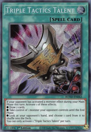 Triple Tactics Talent [ROTD-EN062] Secret Rare - Trinity Hobby