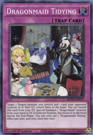 Dragonmaid Tidying [ROTD-EN077] Super Rare - Trinity Hobby