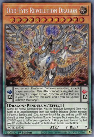 Odd-Eyes Revolution Dragon [ROTD-EN083] Secret Rare - Trinity Hobby