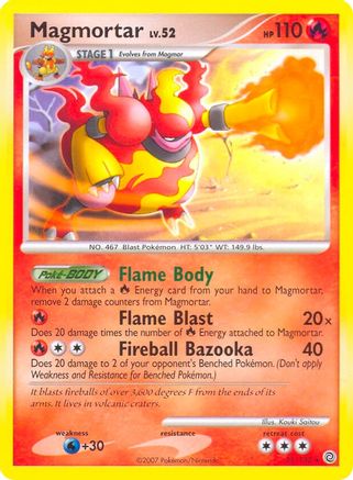 Magmortar (31/132) (Theme Deck Exclusive) [Diamond & Pearl: Secret Wonders] - Trinity Hobby