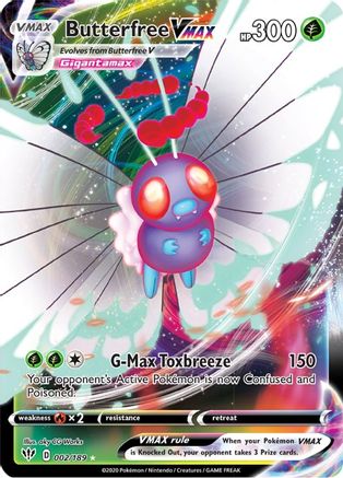 Butterfree VMAX (002/189) [Sword & Shield: Darkness Ablaze] - Trinity Hobby