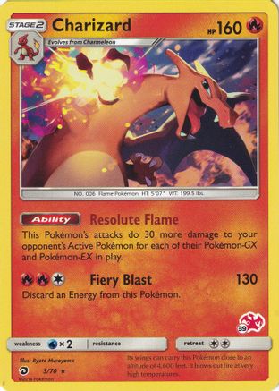 Charizard (3/70) (Charizard Stamp #39) [Battle Academy 2020] - Trinity Hobby