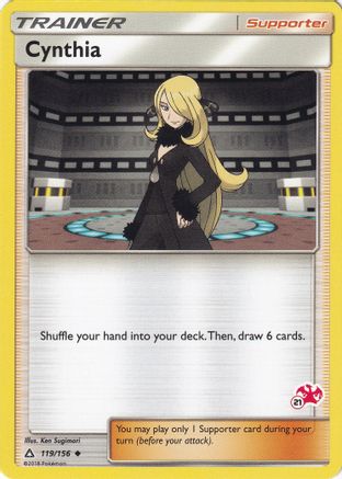 Cynthia (119/156) (Charizard Stamp #21) [Battle Academy 2020] - Trinity Hobby