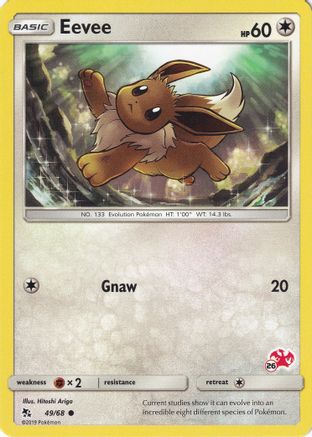 Eevee (49/68) (Charizard Stamp #26) [Battle Academy 2020] - Trinity Hobby