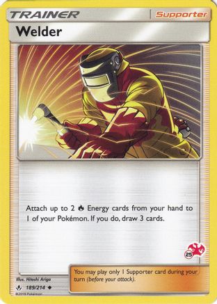 Welder (189/214) (Charizard Stamp #25) [Battle Academy 2020] - Trinity Hobby