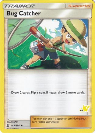 Bug Catcher (189/236) (Pikachu Stamp #44) [Battle Academy 2020] - Trinity Hobby