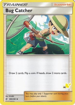 Bug Catcher (189/236) (Pikachu Stamp #46) [Battle Academy 2020] - Trinity Hobby