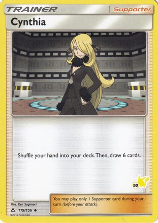 Cynthia (119/156) (Pikachu Stamp #50) [Battle Academy 2020] - Trinity Hobby