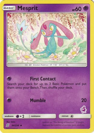 Mesprit (84/236) (Mewtwo Deck) [Battle Academy 2020] - Trinity Hobby