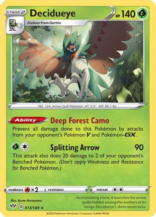 Decidueye (013/189) [Sword & Shield: Darkness Ablaze] - Trinity Hobby