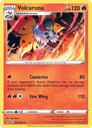 Volcarona (030/189) [Sword & Shield: Darkness Ablaze] - Trinity Hobby