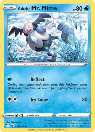 Galarian Mr. Mime (035/189) [Sword & Shield: Darkness Ablaze] - Trinity Hobby
