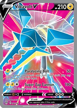 Vikavolt V (180/189) [Sword & Shield: Darkness Ablaze] - Trinity Hobby