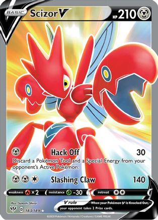 Scizor V (183/189) [Sword & Shield: Darkness Ablaze] - Trinity Hobby