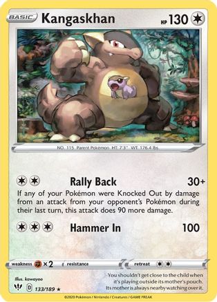 Kangaskhan (133/189) [Sword & Shield: Darkness Ablaze] - Trinity Hobby