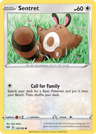 Sentret (135/189) [Sword & Shield: Darkness Ablaze] - Trinity Hobby
