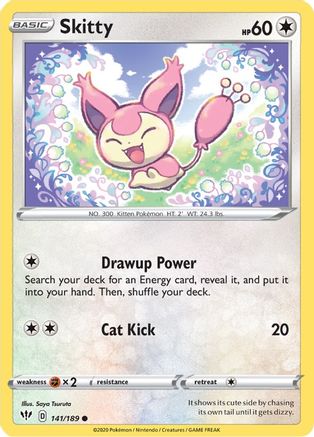 Skitty (141/189) [Sword & Shield: Darkness Ablaze] - Trinity Hobby