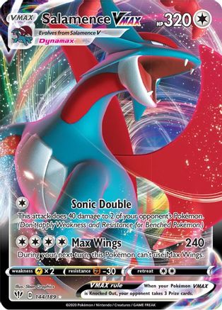 Salamence VMAX (144/189) [Sword & Shield: Darkness Ablaze] - Trinity Hobby