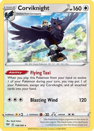 Corviknight (156/189) [Sword & Shield: Darkness Ablaze] - Trinity Hobby