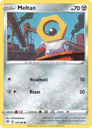 Meltan (129/189) [Sword & Shield: Darkness Ablaze] - Trinity Hobby