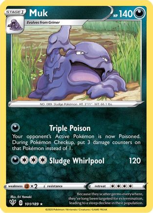 Muk (101/189) [Sword & Shield: Darkness Ablaze] - Trinity Hobby