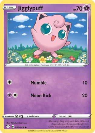 Jigglypuff (067/189) [Sword & Shield: Darkness Ablaze] - Trinity Hobby