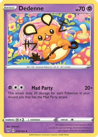 Dedenne (078/189) [Sword & Shield: Darkness Ablaze] - Trinity Hobby