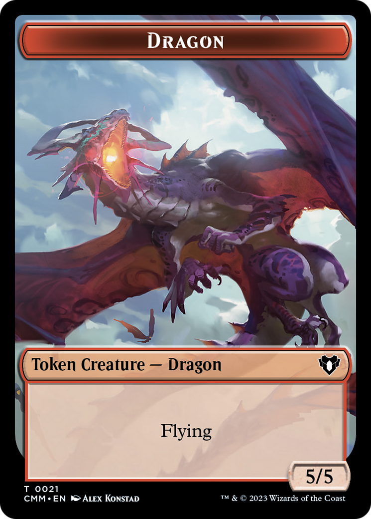 Dragon Token (21) [Commander Masters Tokens] - Trinity Hobby
