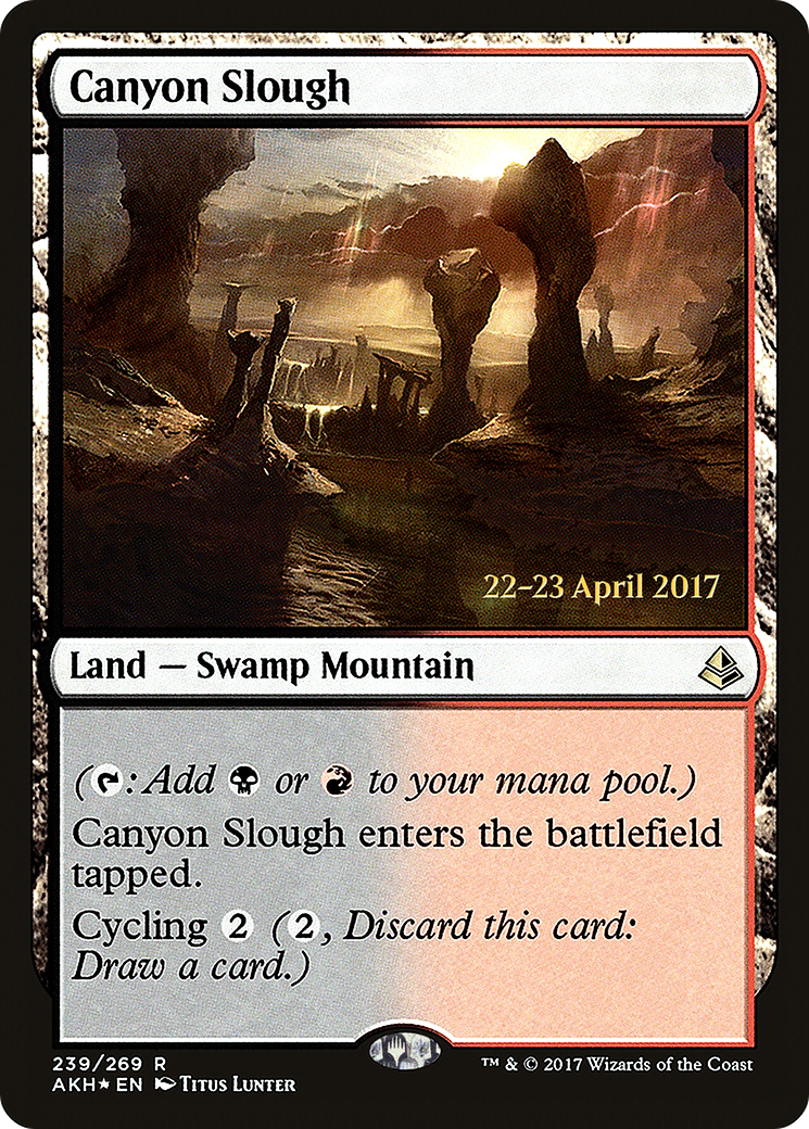 Canyon Slough [Amonkhet Prerelease Promos] - Trinity Hobby