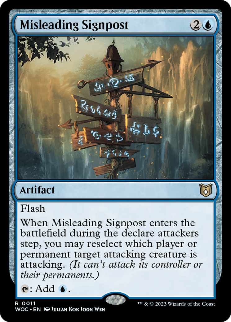 Misleading Signpost [Wilds of Eldraine Commander] - Trinity Hobby