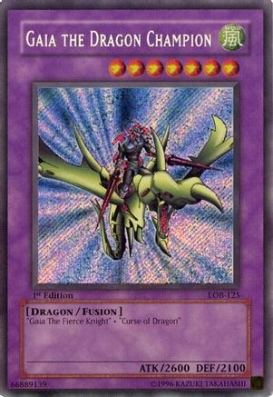 Gaia the Dragon Champion [LOB-125] Secret Rare - Trinity Hobby