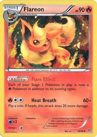 Flareon (13/98) (Cosmos Holo) [XY : Origines anciennes] 
