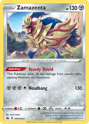Zamazenta (SWSH034) [Sword & Shield: Black Star Promos] - Trinity Hobby