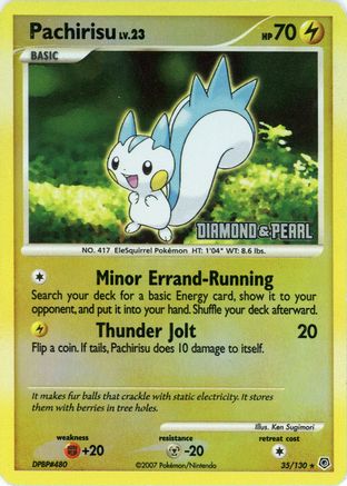 Pachirisu (35/130) [Burger King Promos: 2008 Collection] - Trinity Hobby