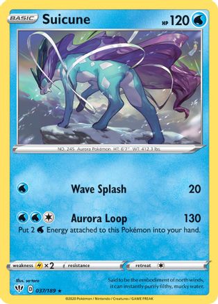Suicune (037/189) (Theme Deck Exclusive) [Sword & Shield: Darkness Ablaze] - Trinity Hobby