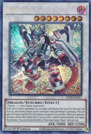 Borreload Savage Dragon [MP20-EN017] Prismatic Secret Rare - Trinity Hobby