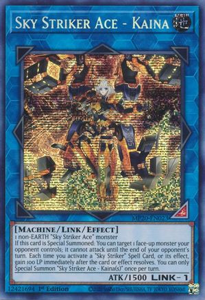 Sky Striker Ace - Kaina [MP20-EN023] Prismatic Secret Rare - Trinity Hobby