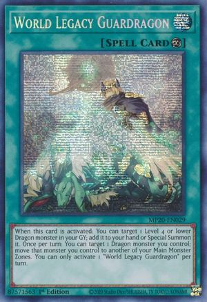 World Legacy Guardragon [MP20-EN029] Prismatic Secret Rare - Trinity Hobby
