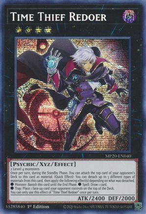 Time Thief Redoer [MP20-EN040] Prismatic Secret Rare - Trinity Hobby