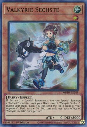 Valkyrie Sechste [MP20-EN043] Ultra Rare - Trinity Hobby