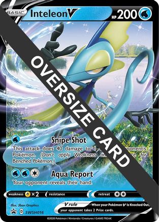 Inteleon V (SWSH016) (Jumbo Card) [Sword & Shield: Black Star Promos] - Trinity Hobby