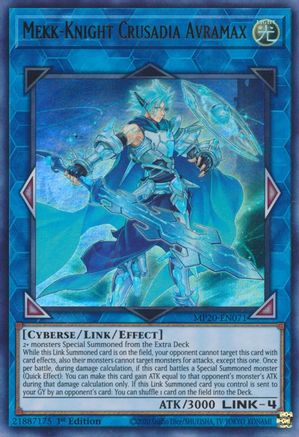 Mekk-Knight Crusadia Avramax [MP20-EN071] Ultra Rare - Trinity Hobby