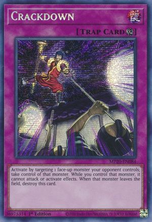 Crackdown [MP20-EN084] Prismatic Secret Rare - Trinity Hobby