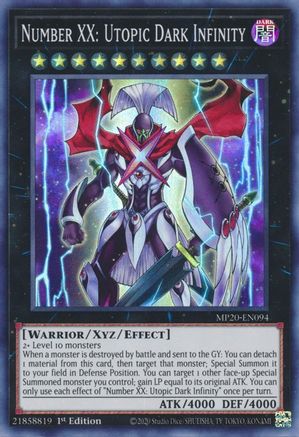 Number XX: Utopic Dark Infinity [MP20-EN094] Super Rare - Trinity Hobby